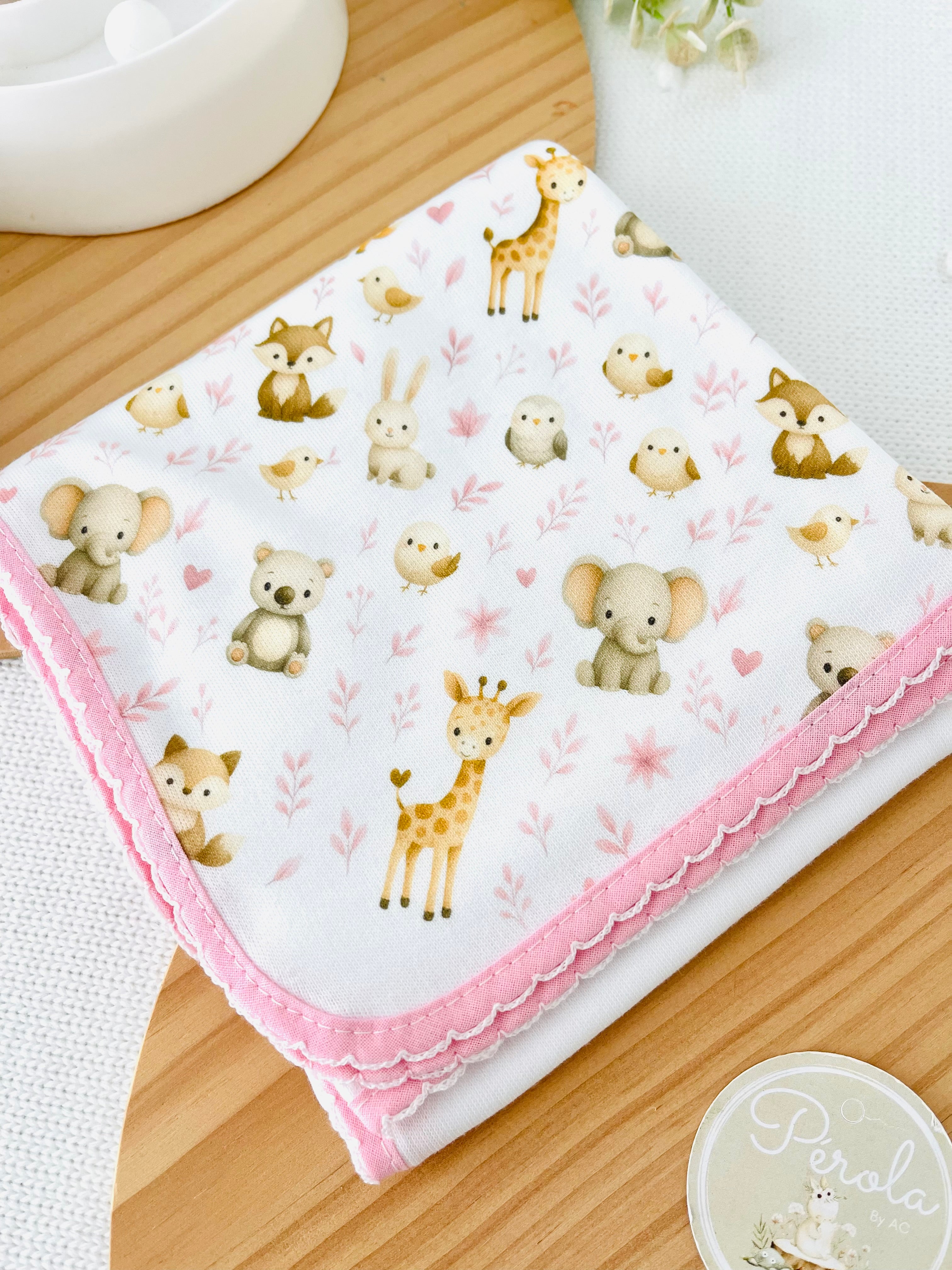 Fralda tema animais amorosos