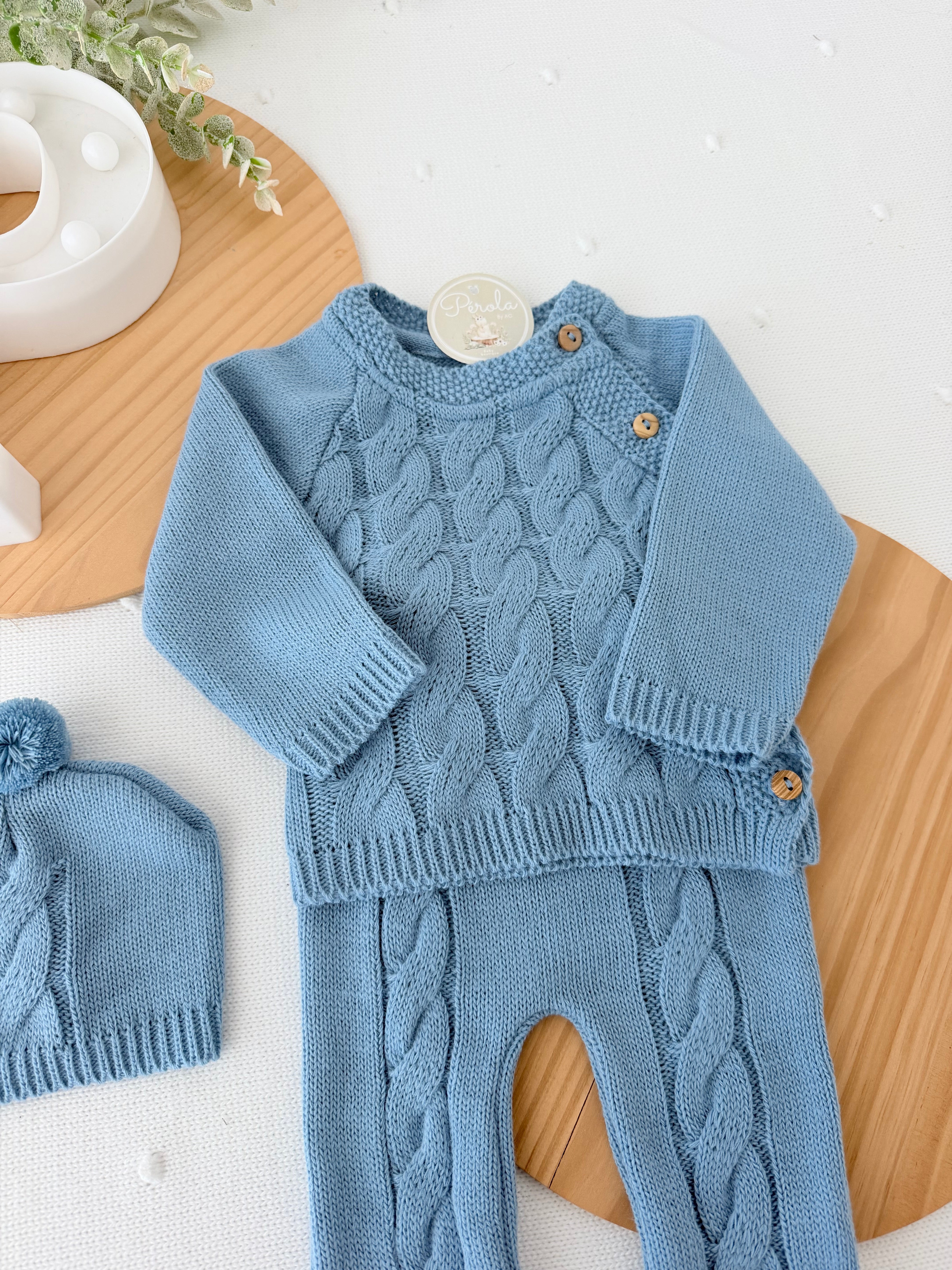 Conjunto malha Torcidos: camisola, calças e gorro