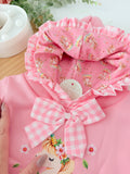 Conjunto Unicórnio Encantado Rosa – Camisola com Capuz e Tapa-Fraldas 6-36M