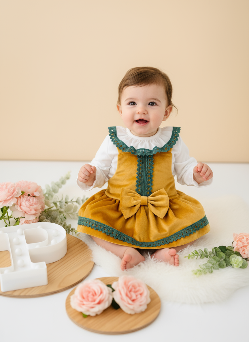 Conjunto amarelo em veludo : Fofo e blusa