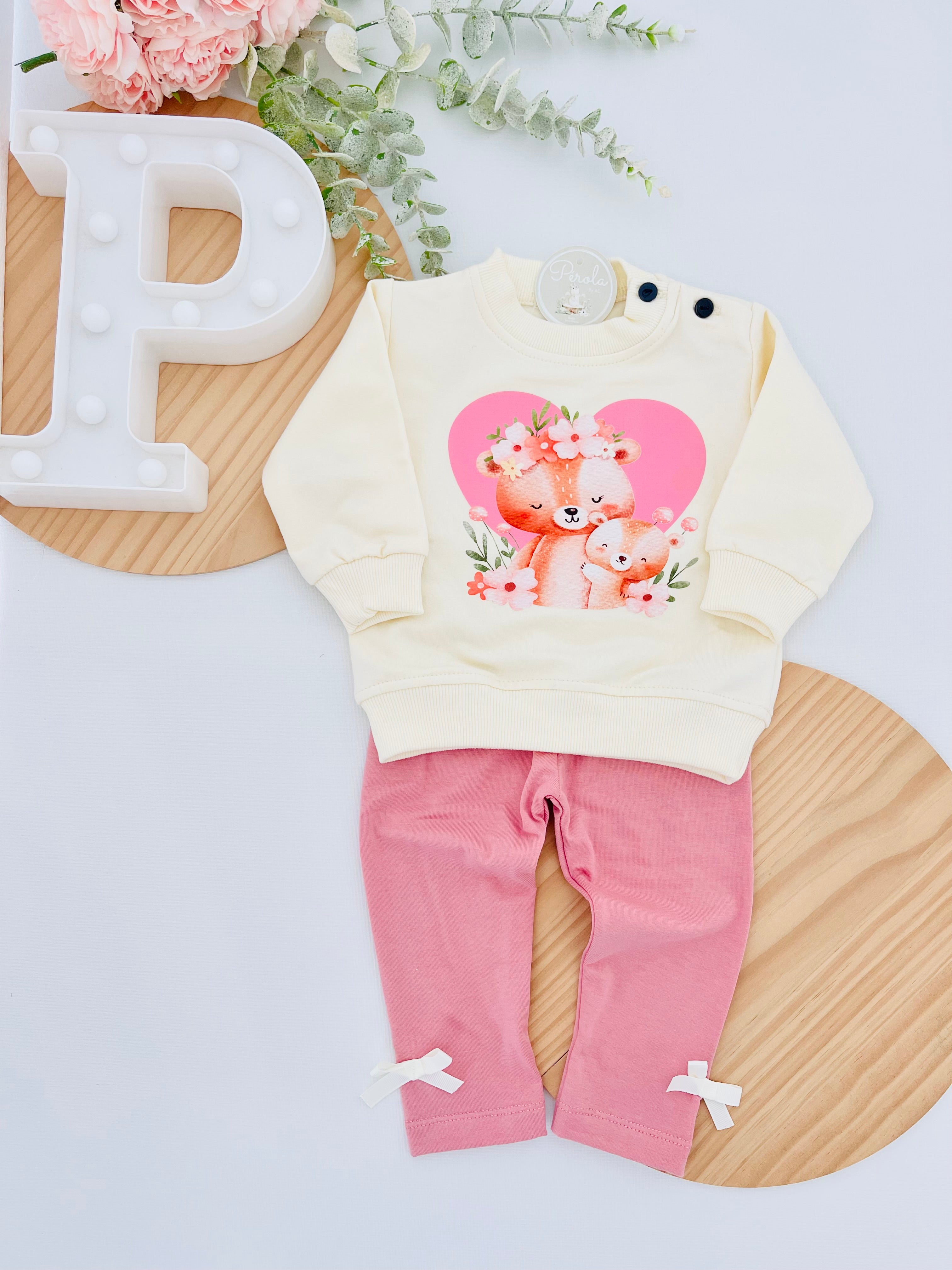 Fato treino ursinhos com carda