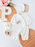 Babygrow corações em veludo