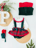 Conjunto xadrez de Natal: fofo e blusa