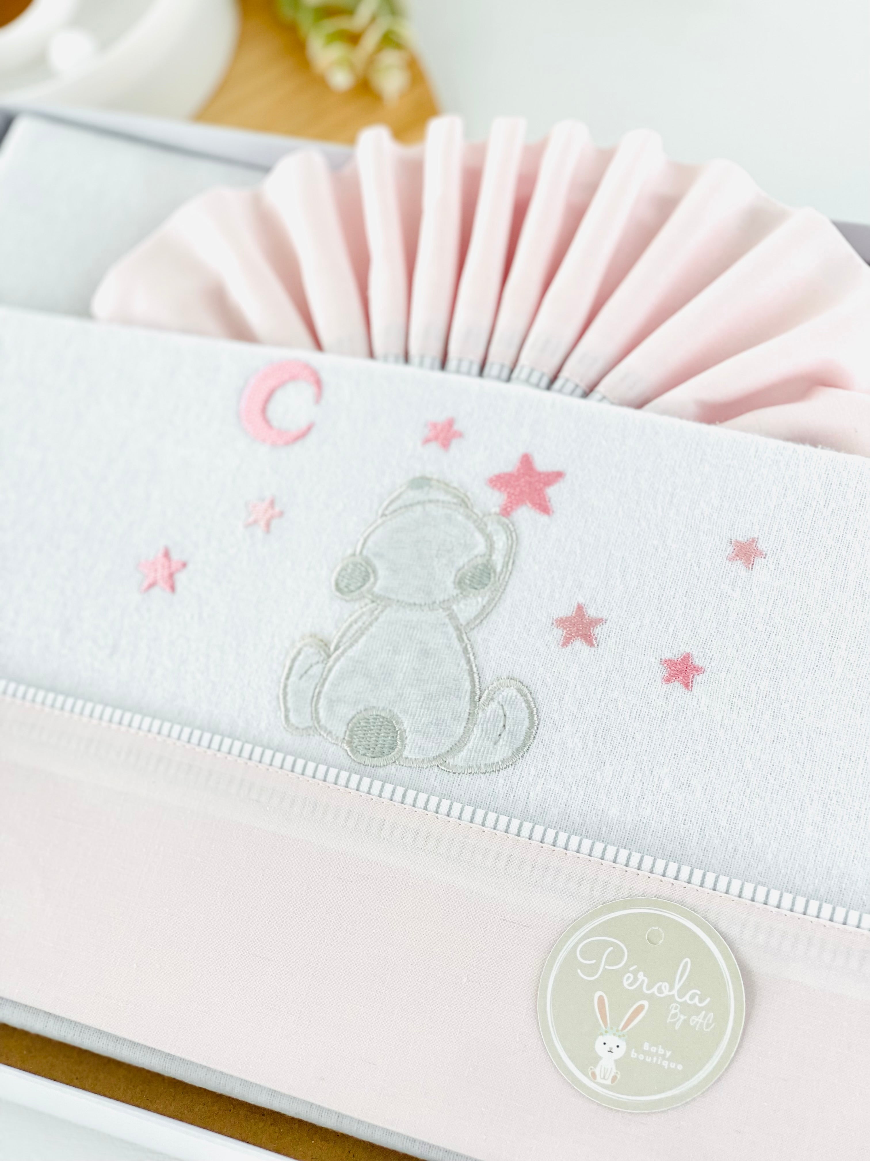 Lençóis flanela cama de grades- ursinhos