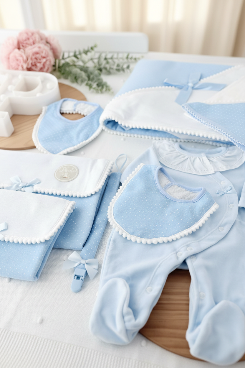 Pack enxoval azul 7 peças