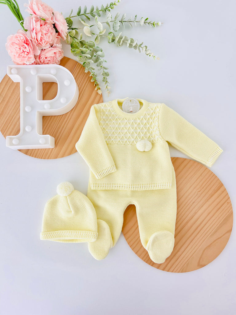 Conjunto malha Amarelo Outono/Inverno