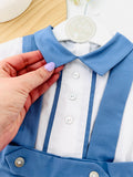 Conjunto cerimónia azul