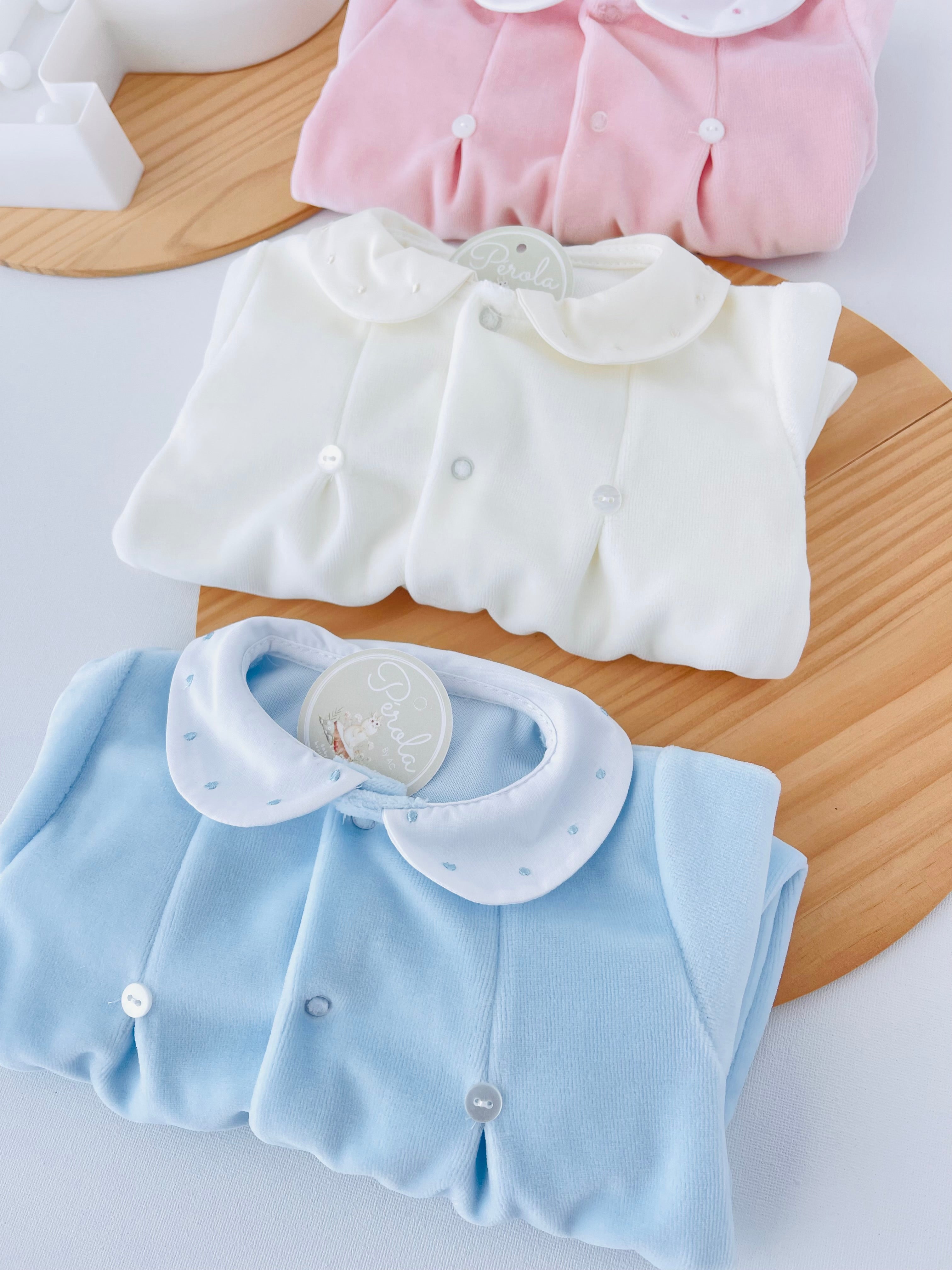 Babygrow bolinha VELUDO