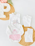 Pack oportunidade 4 peças: 2 bodies e 2 calças
