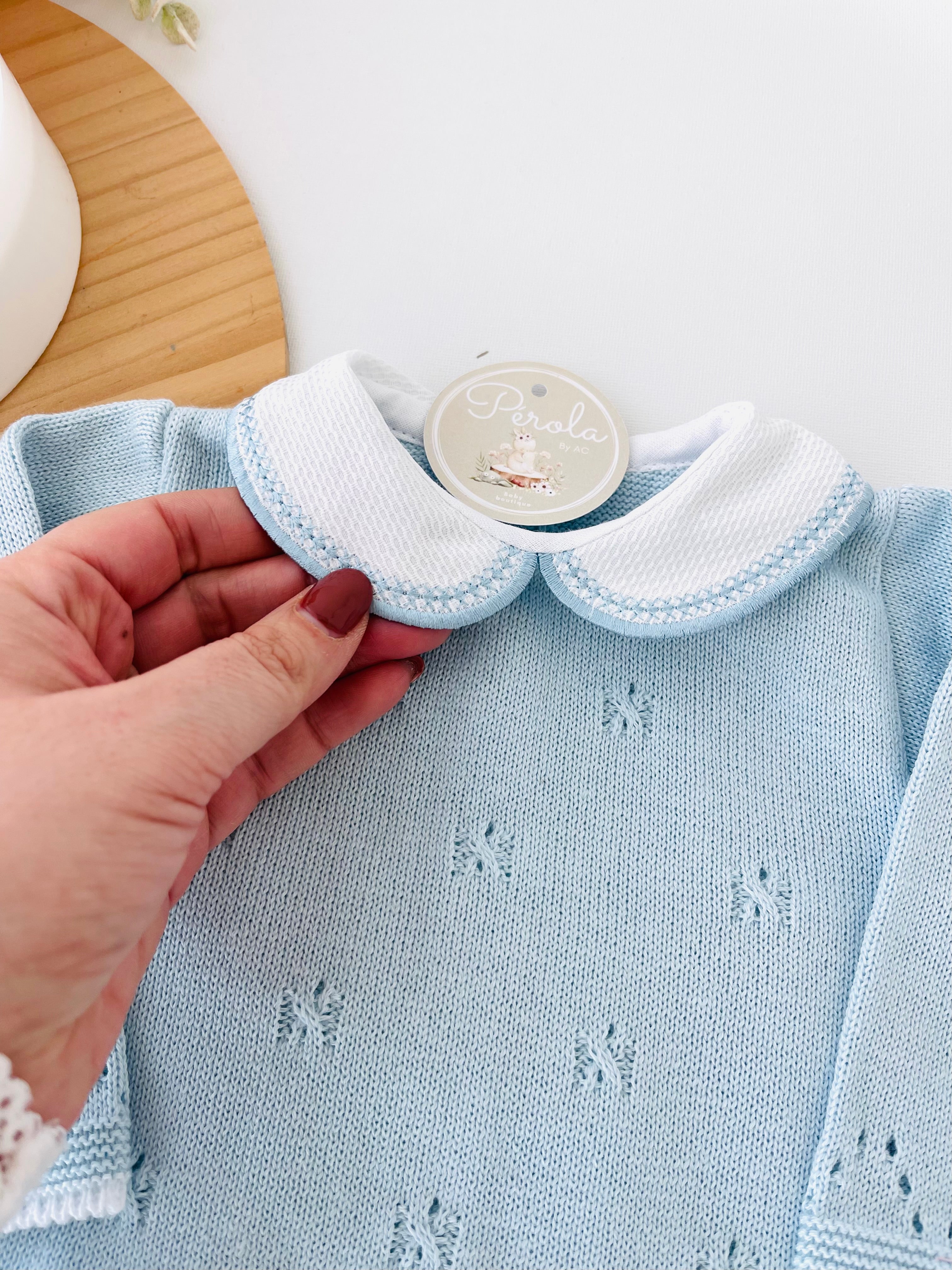 Conjunto malha 100% algodão: camisola, calças e gorro