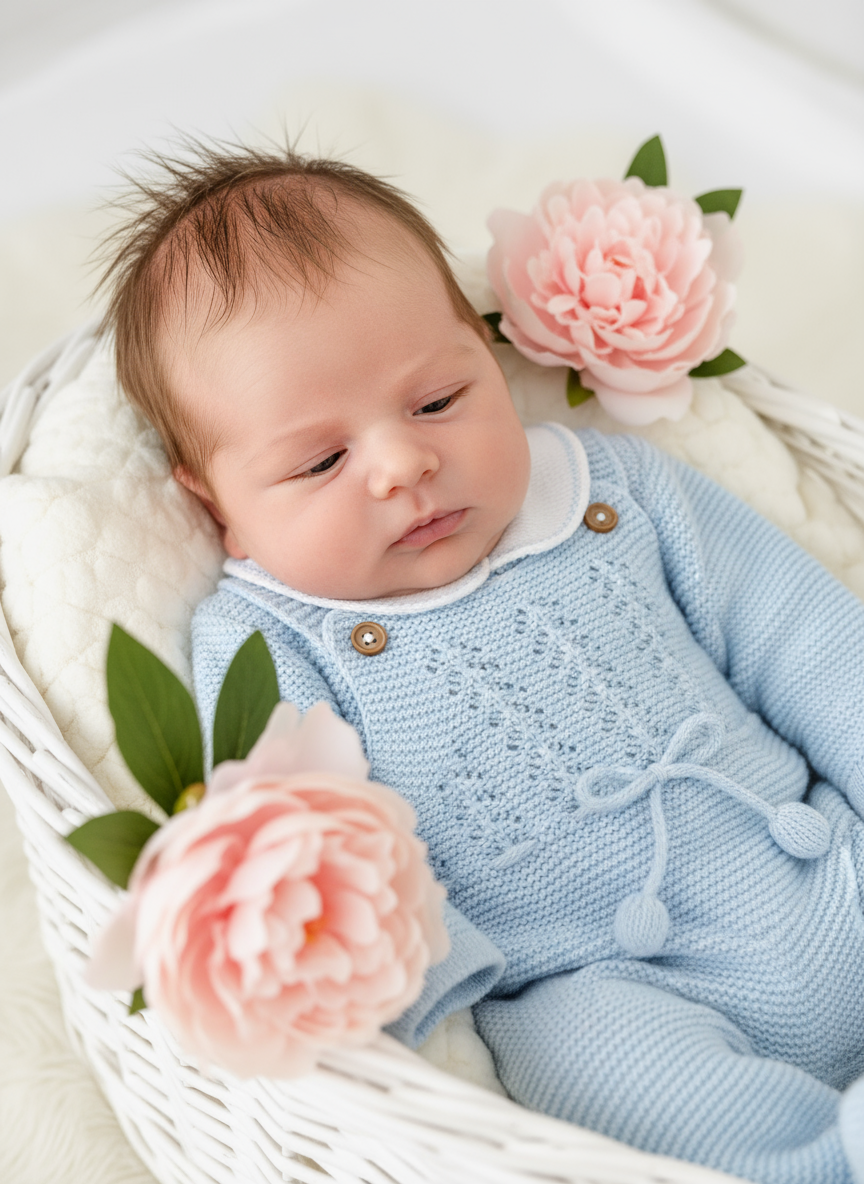 Saída de maternidade pompons