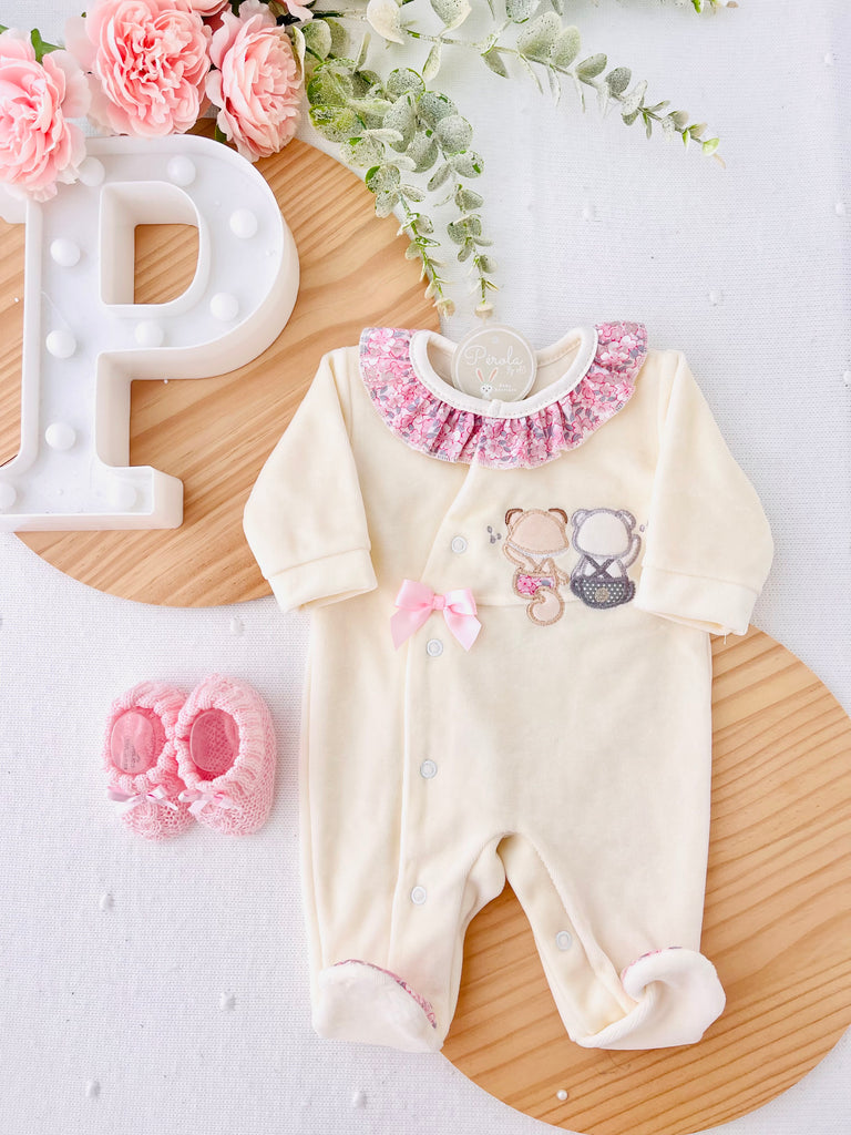 Babygrow amigos em veludo