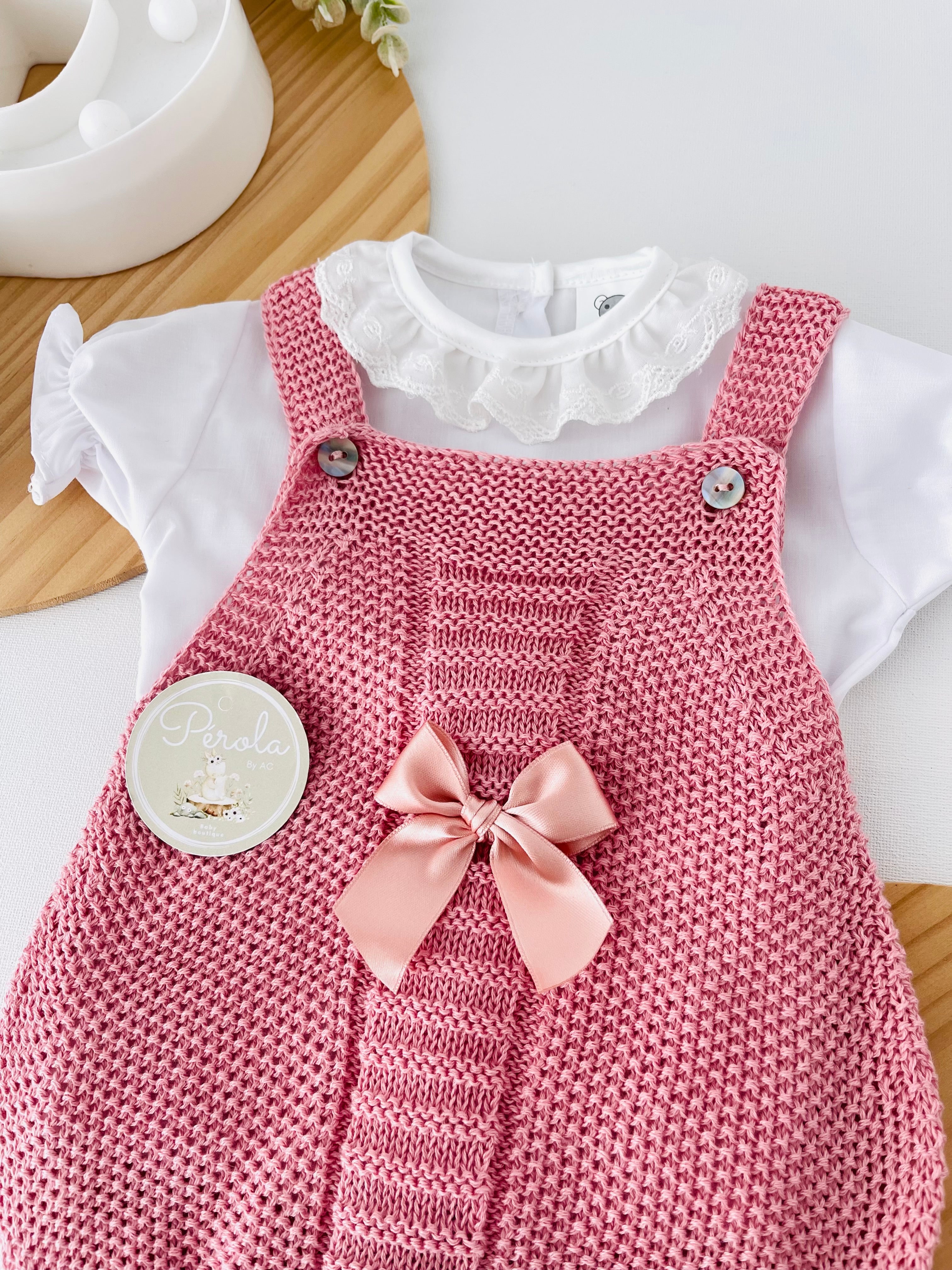 Fofo e blusa rosa velho 1/3M