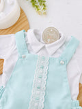 Conjunto João verde água: fofo e camisola