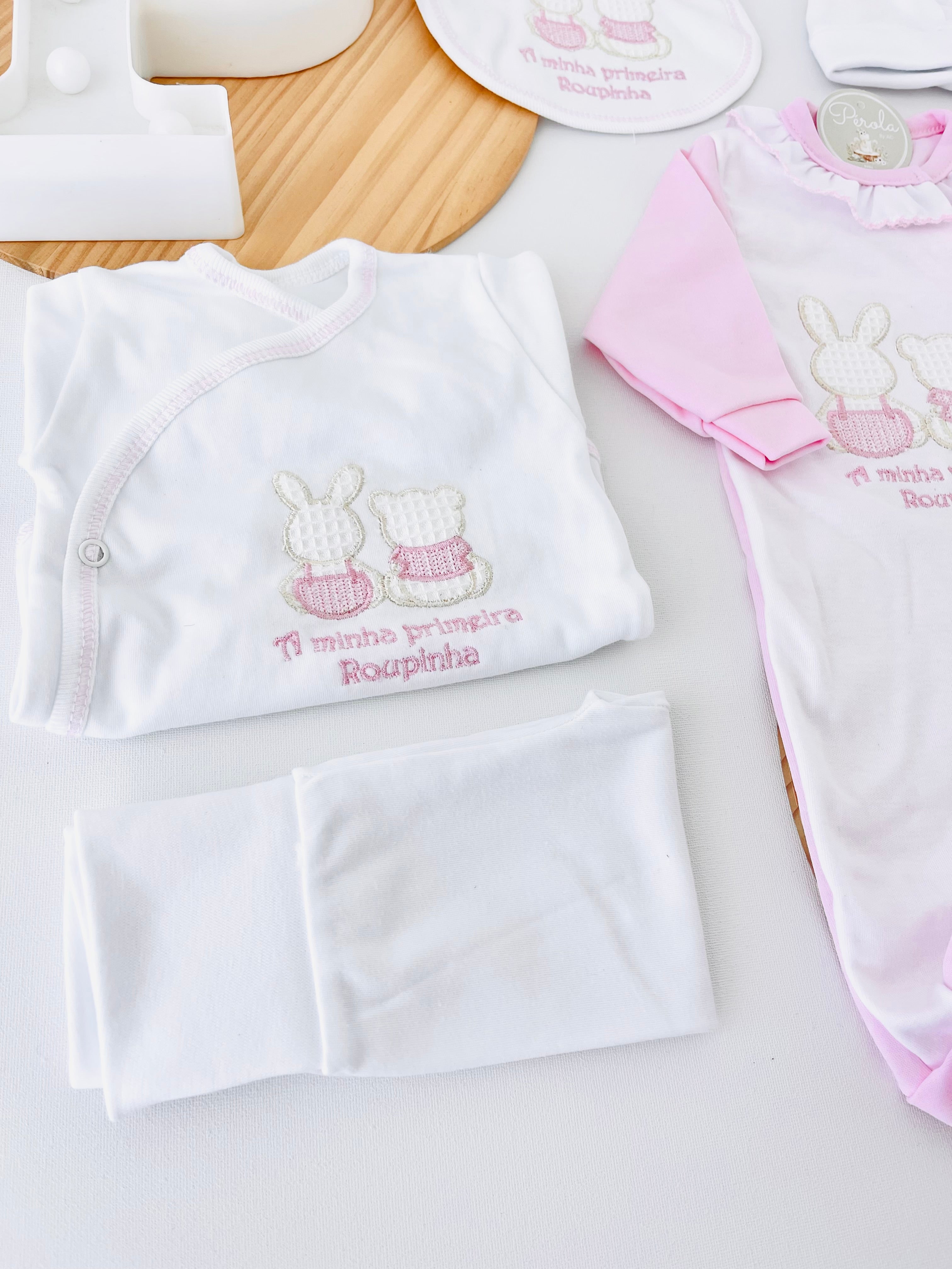 Conjunto primeira roupinha algodão