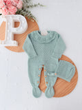 Conjunto Baby love: Babygrow e touca recém nascido