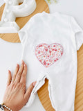 Babygrow Coração em algodão