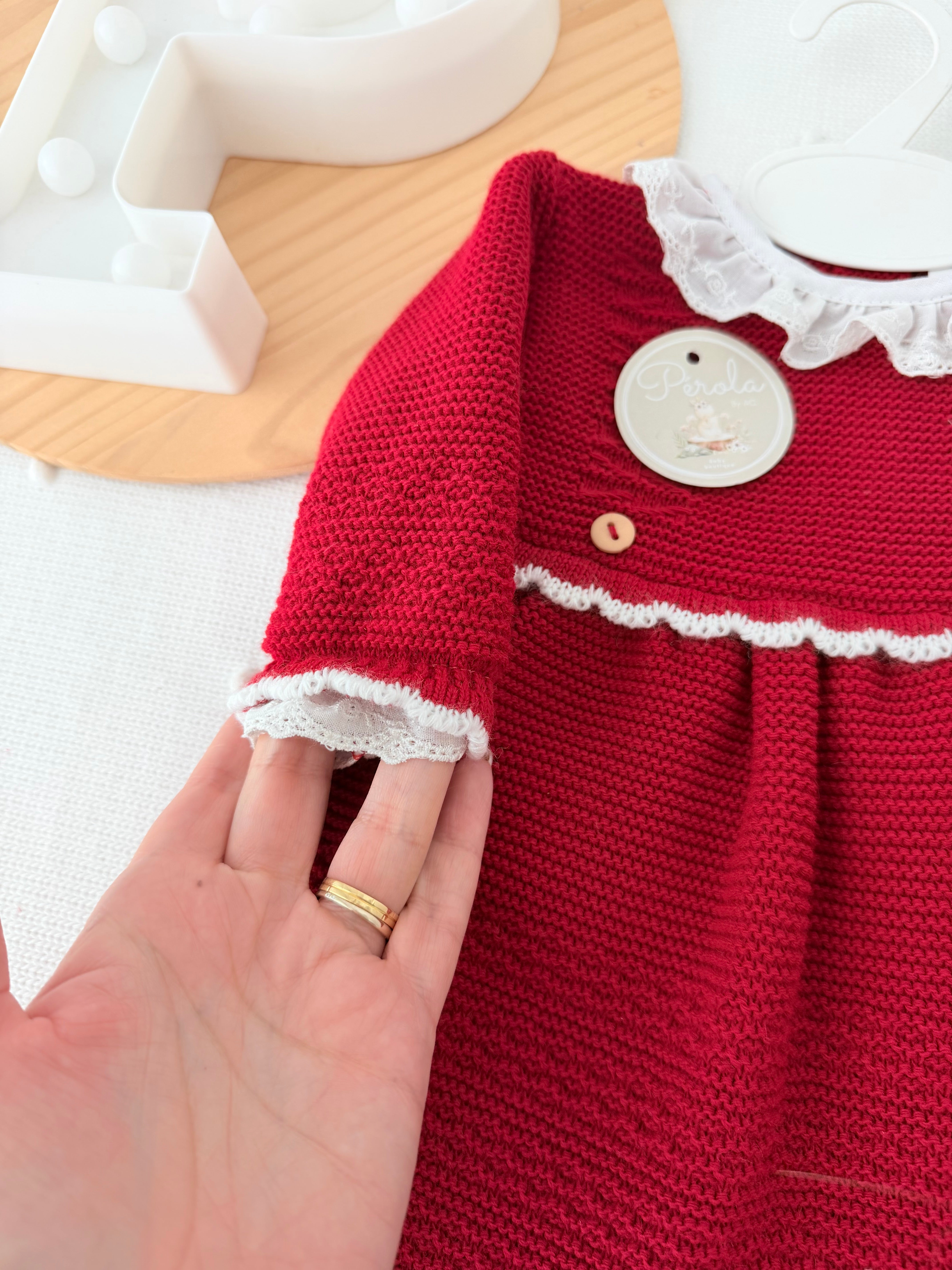 Vestido e touca vermelho - Outono Inverno