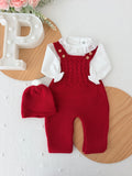 Saída maternidade vermelho menina Outono Inverno