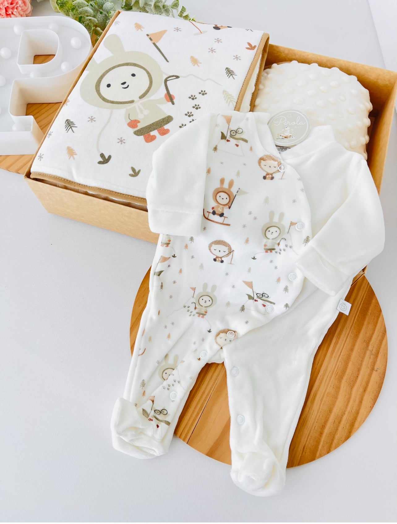 Pack enxoval unissexo: 9 peças - tema Esquimó