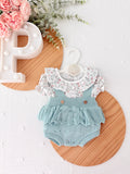 Fofo e blusa tema flores 3-12M