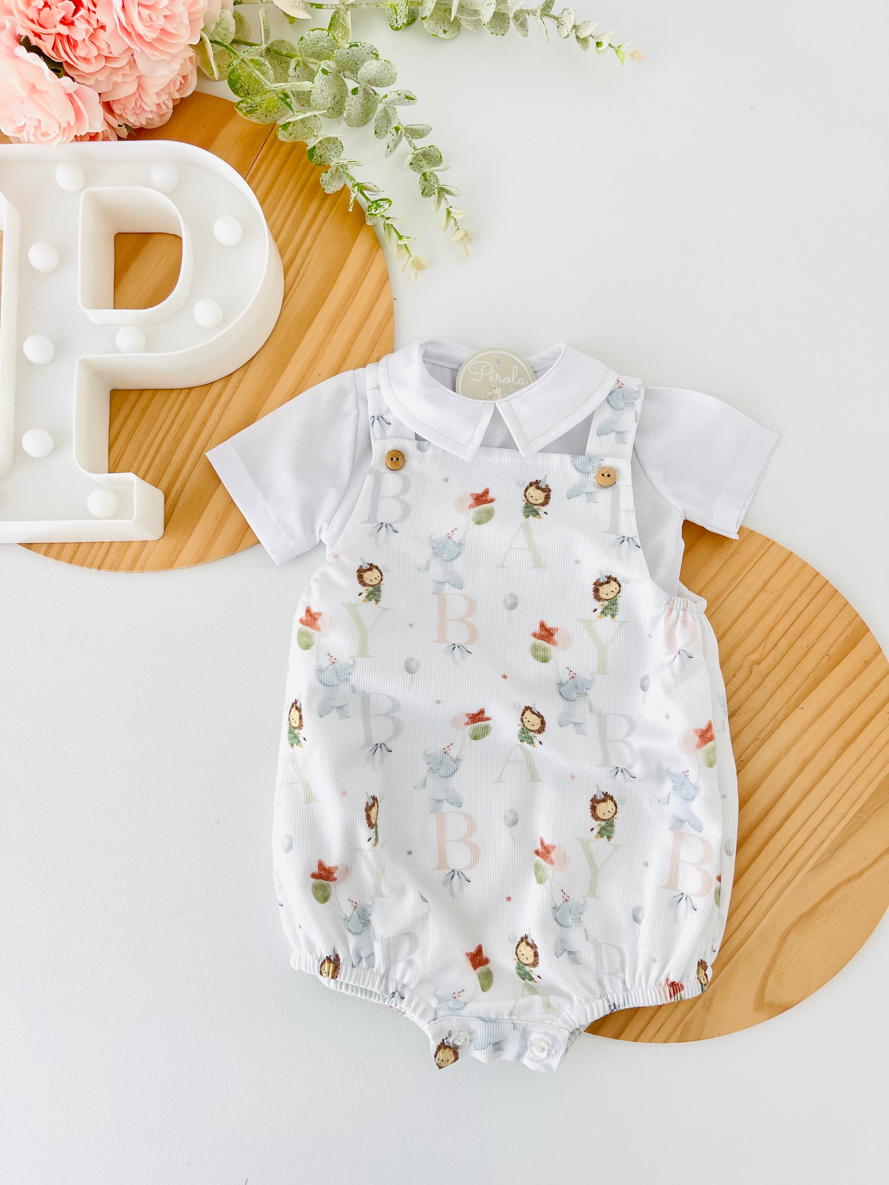 Conjunto letras: fofo e camisa