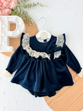 Vestido e tapa fraldas em veludo coleção premium