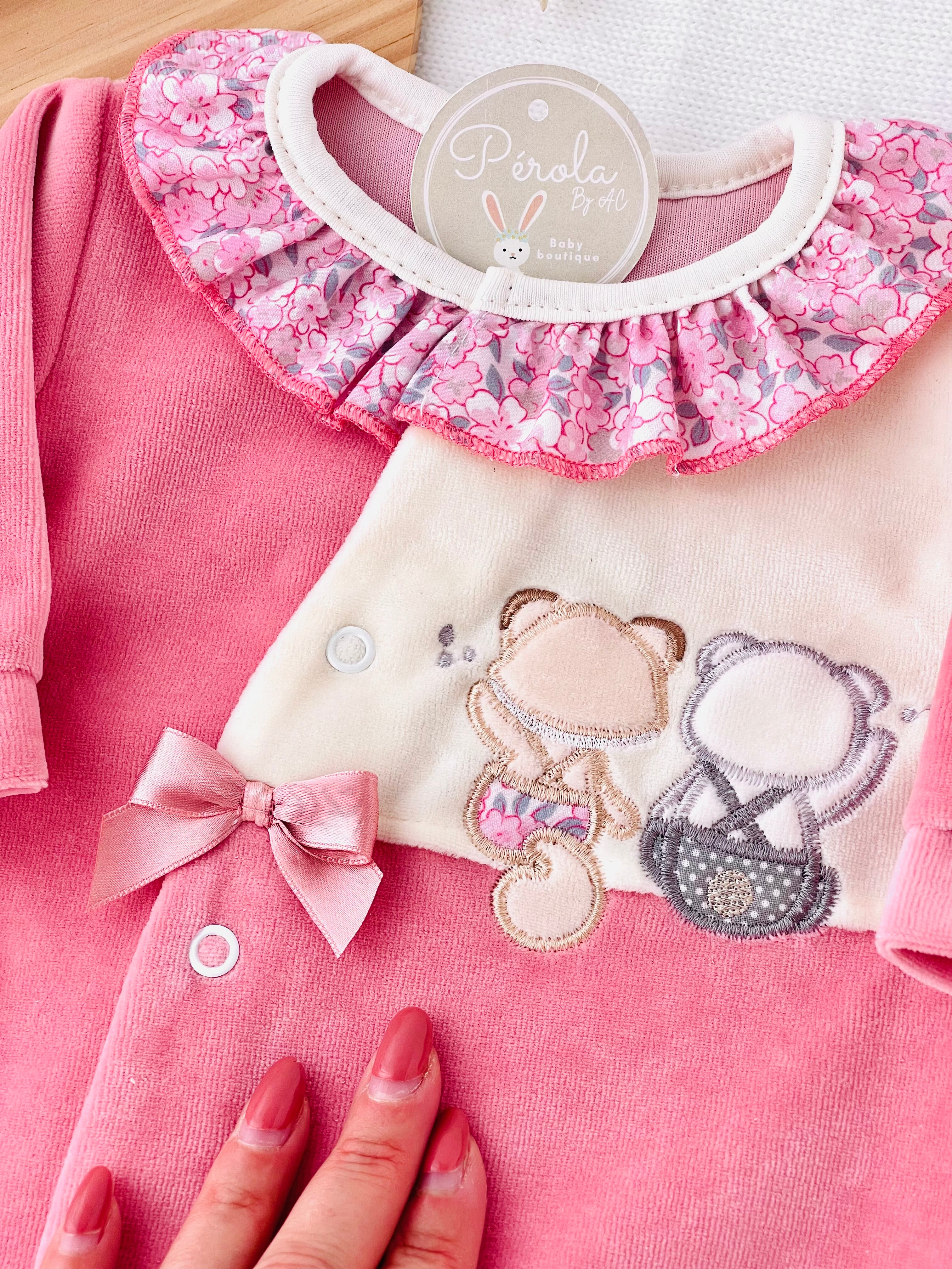 Babygrow amigos em veludo