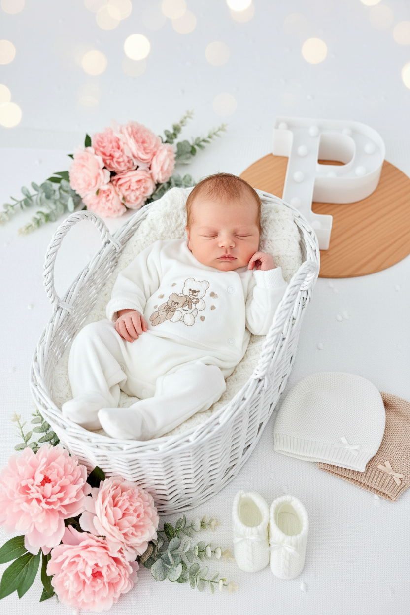 Babygrow corações em veludo
