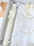 Conjunto para Batizado: vela, toalha e concha Batizado - Ramos