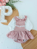 Fofo e blusa rosa velho