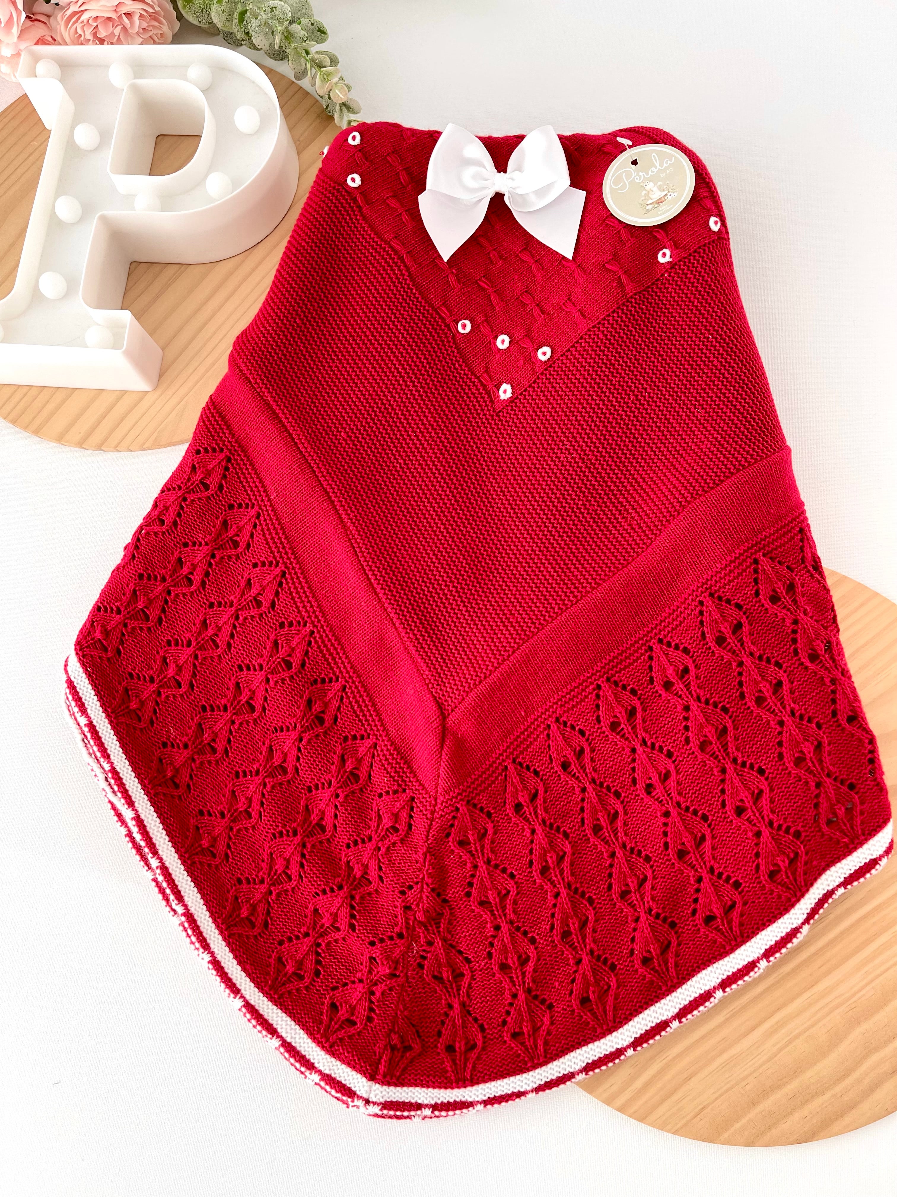 Manta xaile em vermelho