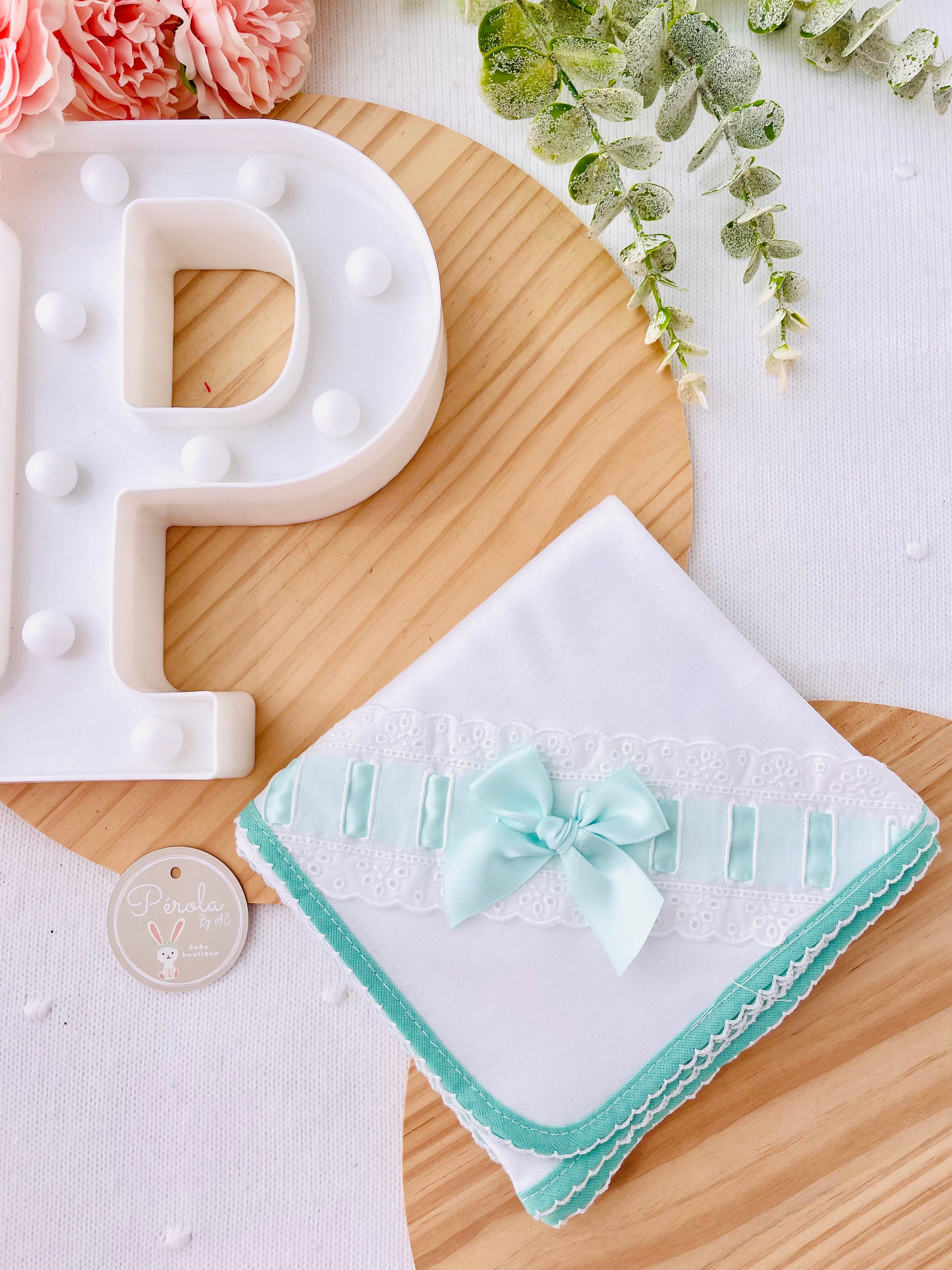 Fralda bordado inglês