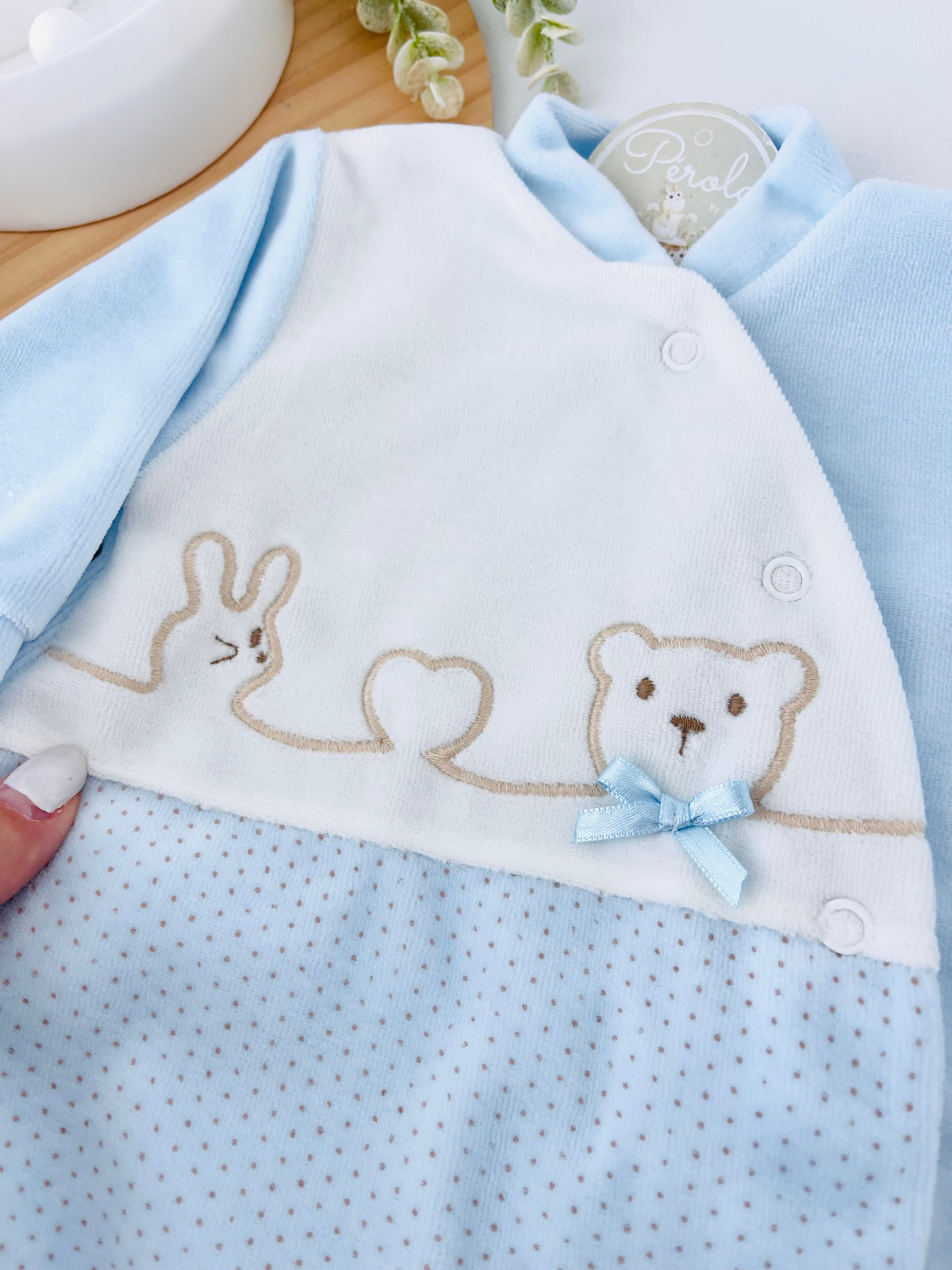Babygrow linha do Amor em Veludo