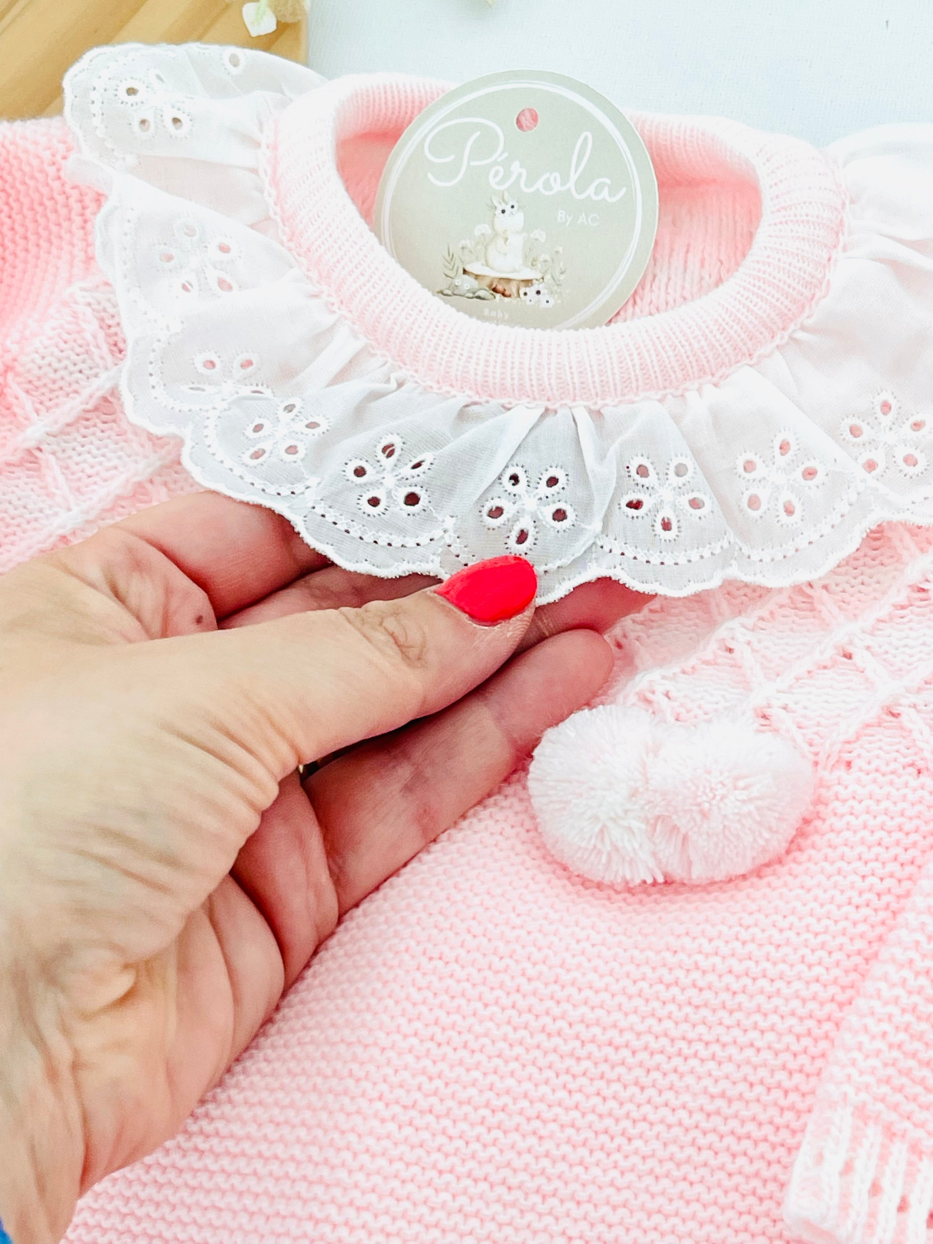 Conjunto malha Azul ou Rosa Outono/Inverno