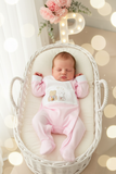 Babygrow pompom algodão