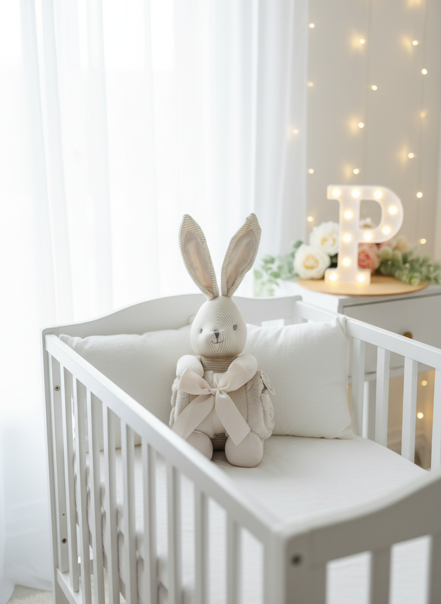 Peluche Coelho e manta