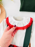 Conjunto xadrez de Natal: fofo e blusa