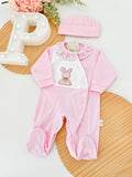 Babygrow coelho algodão