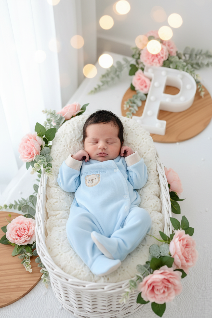 Babygrow tema: Amor sem fim em veludo