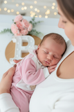 Babygrow corações em veludo