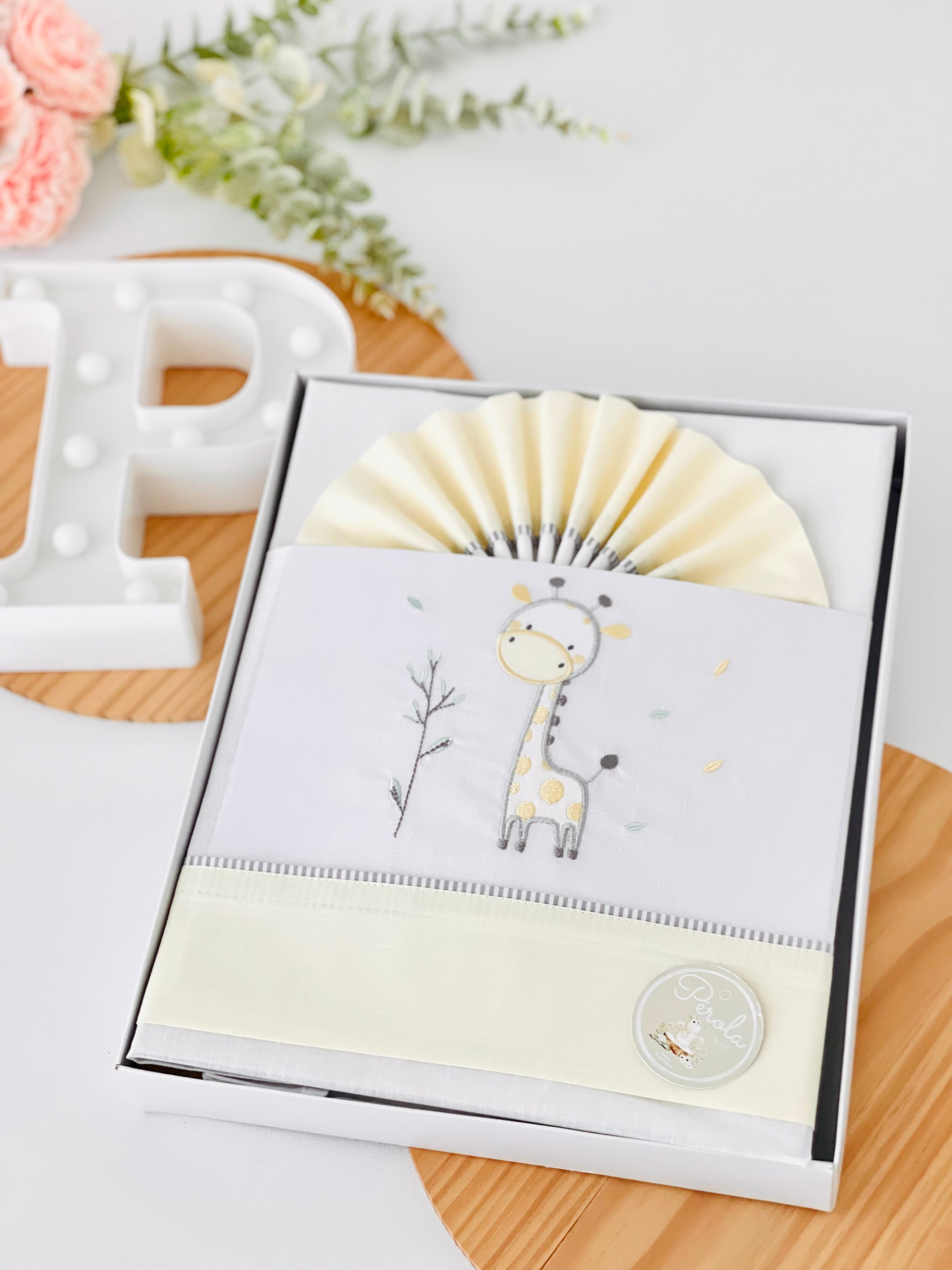 Lençóis algodão berços “next 2 me” Girafas