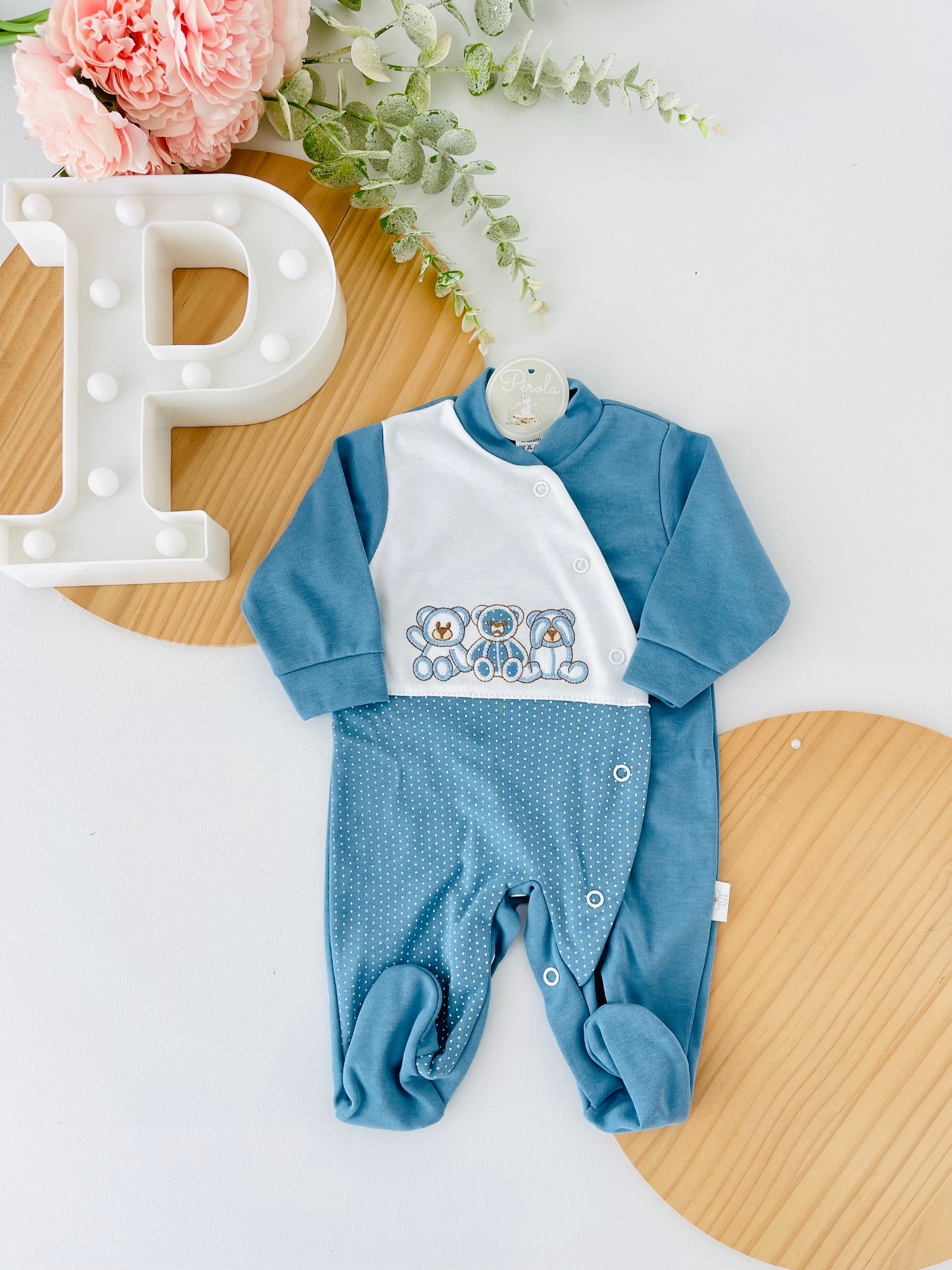 Babygrow azul cobalto