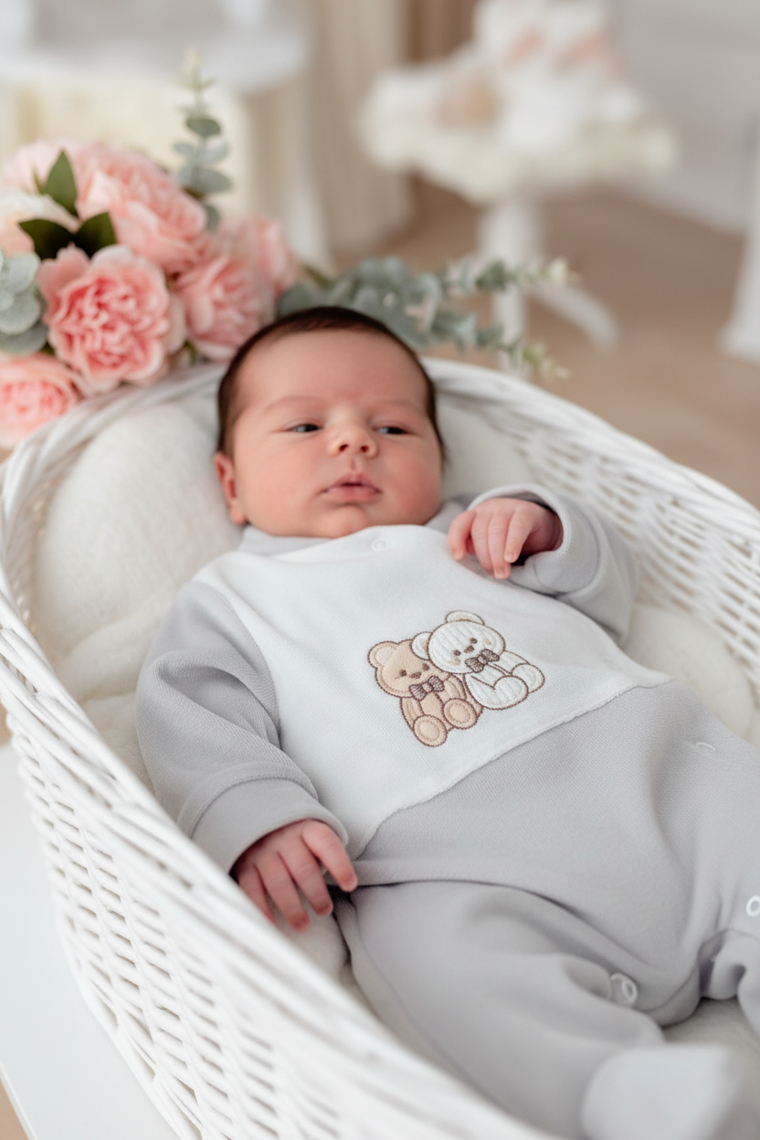 Babygrow ursos em veludo