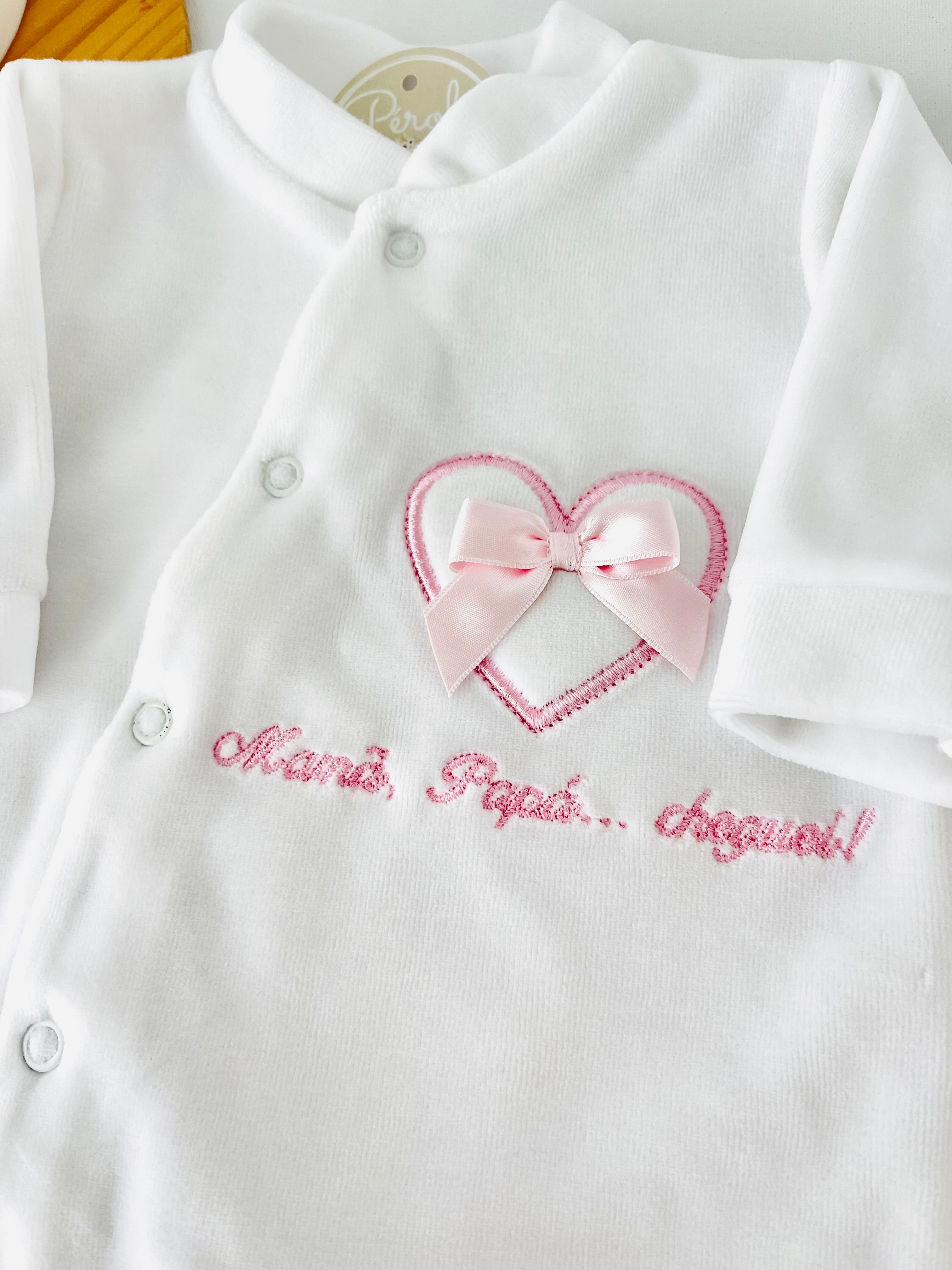 Babygrow tema mamã, papá, cheguei