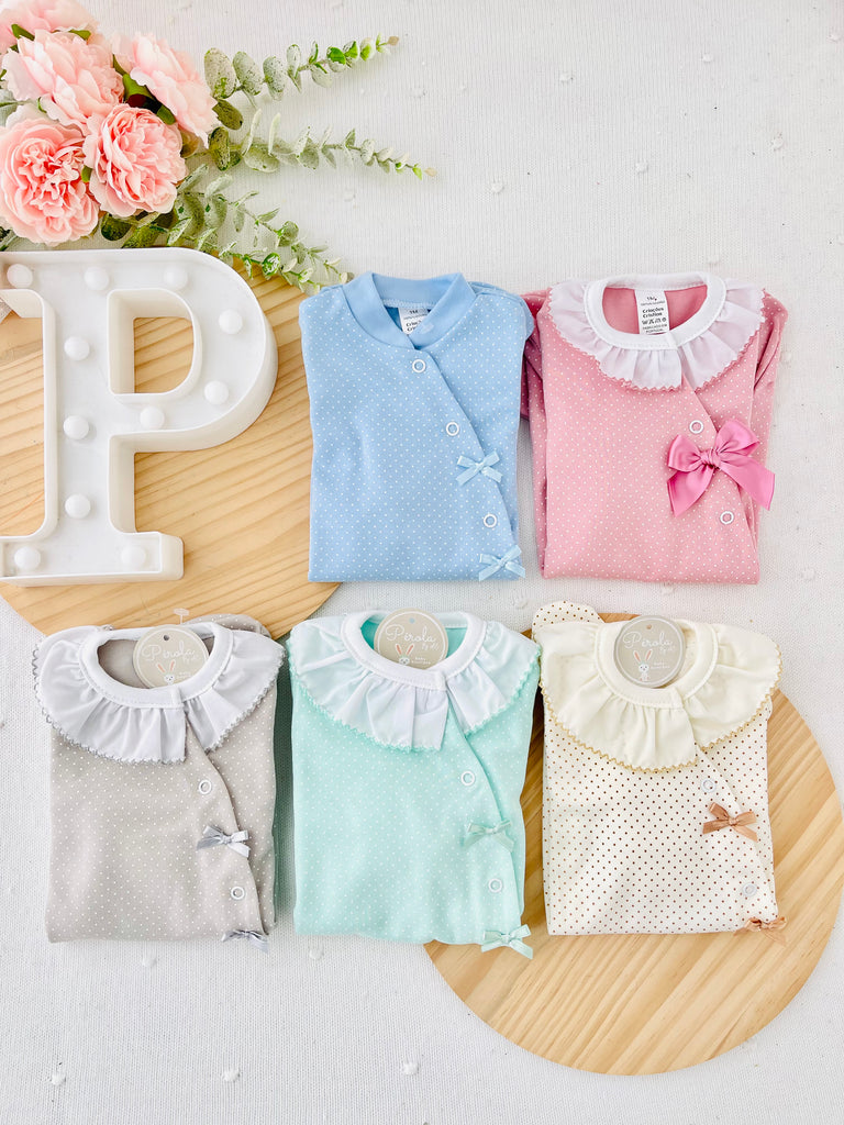 Babygrow pintinhas algodão