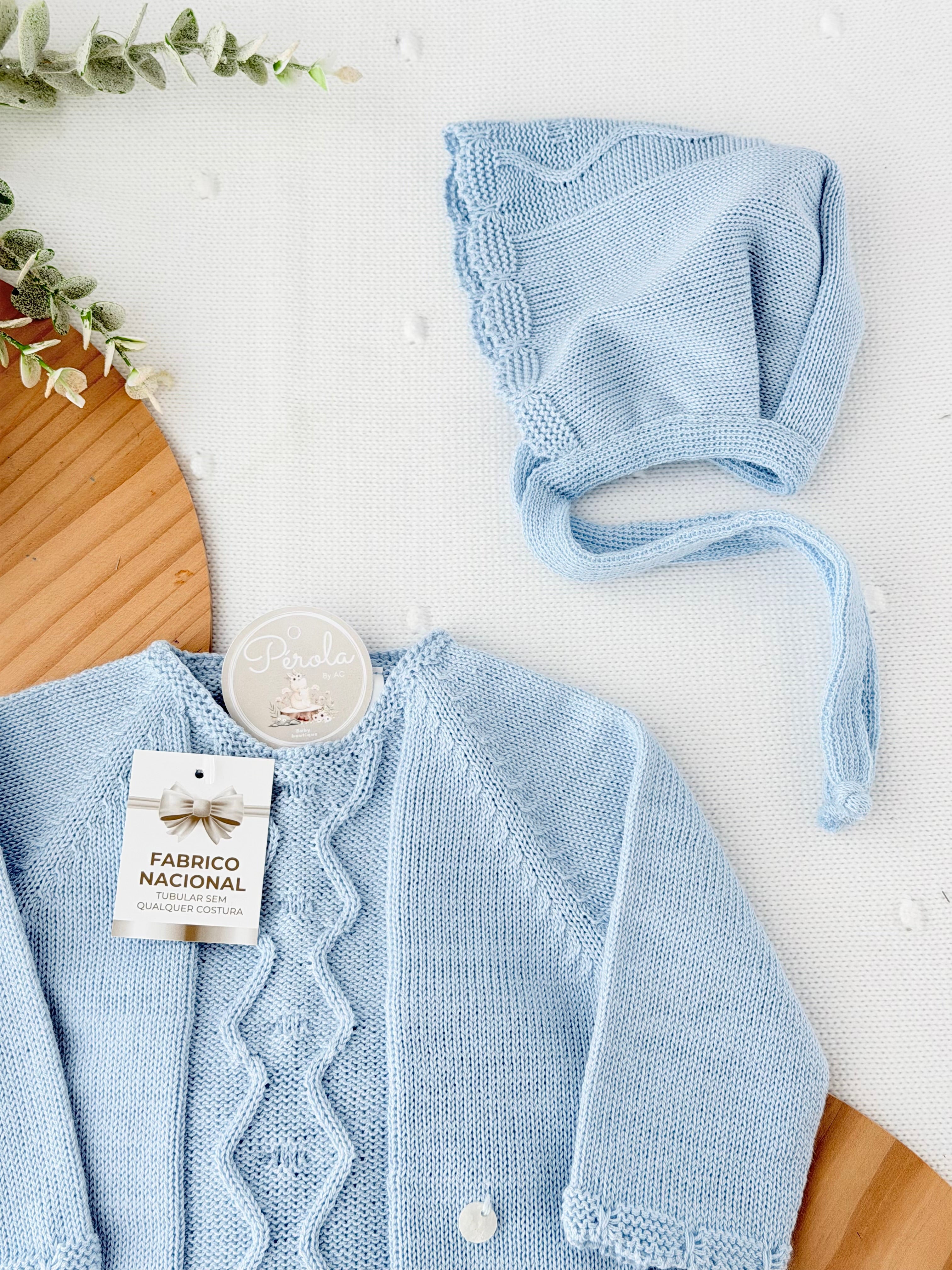 Conjunto: touca, camisola, calças Primavera Verão