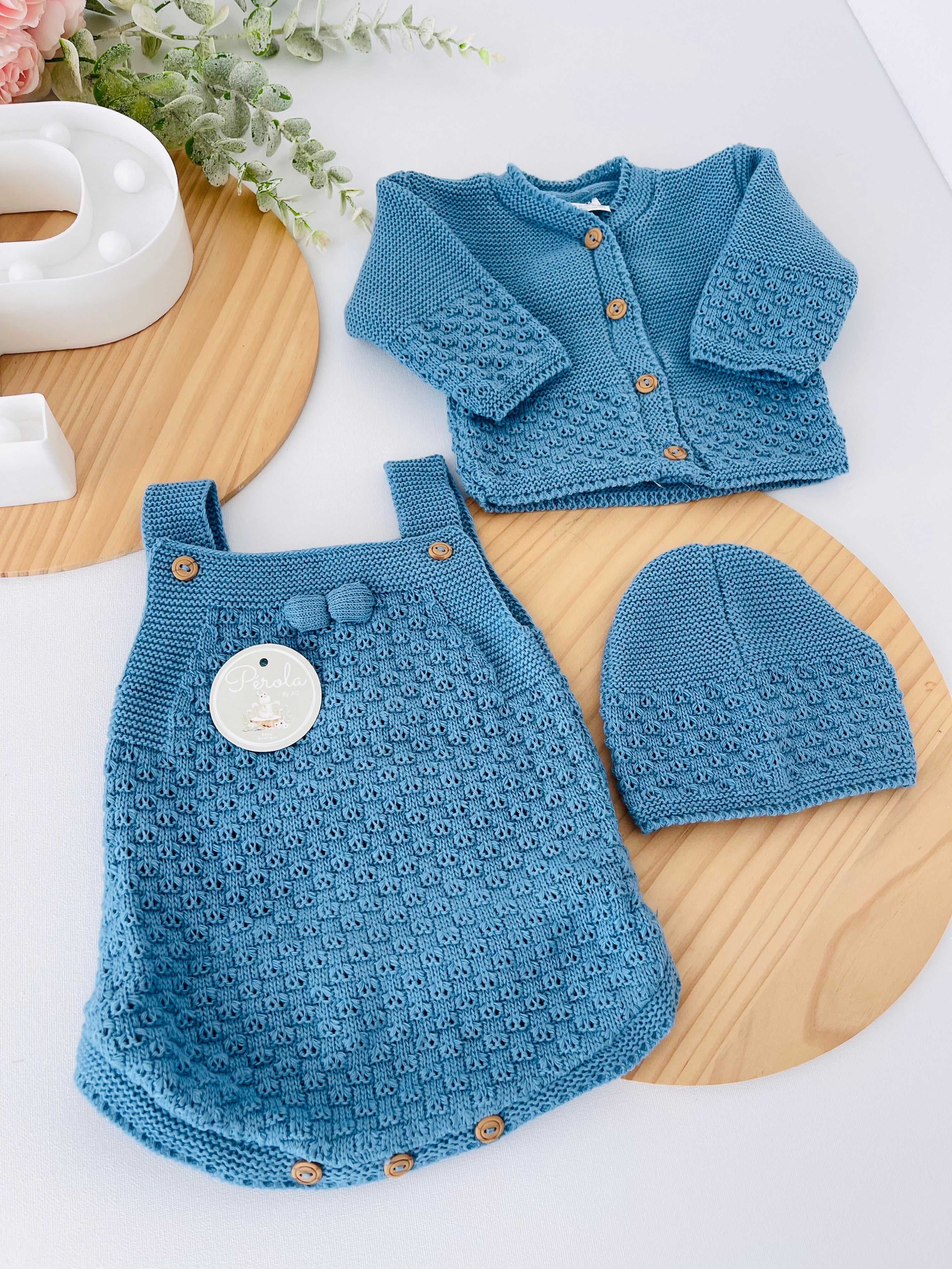 Conjunto Amoroso 3 peças: casaco, fofo e gorro