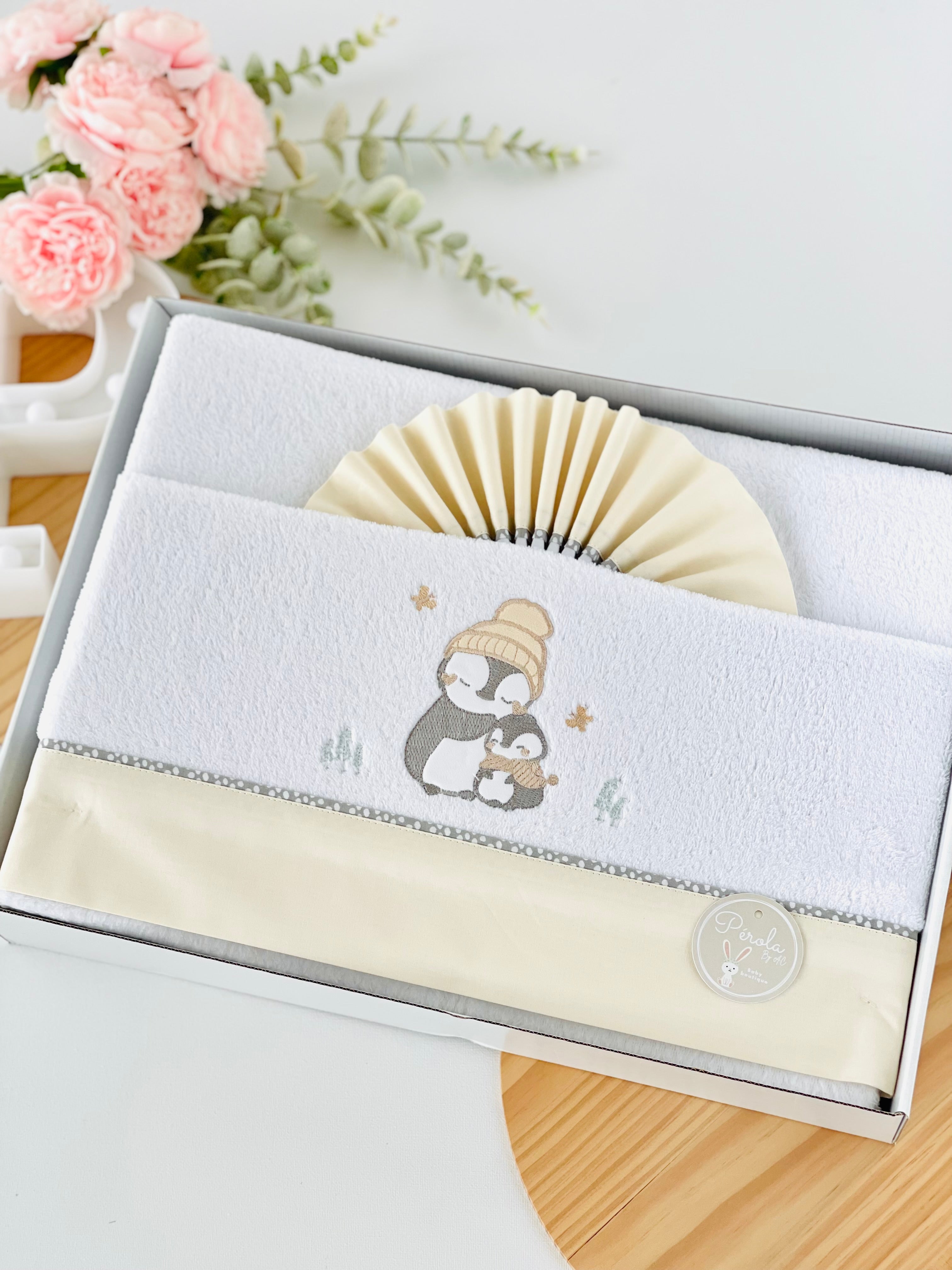 Lençóis coralina cama de grades pinguins