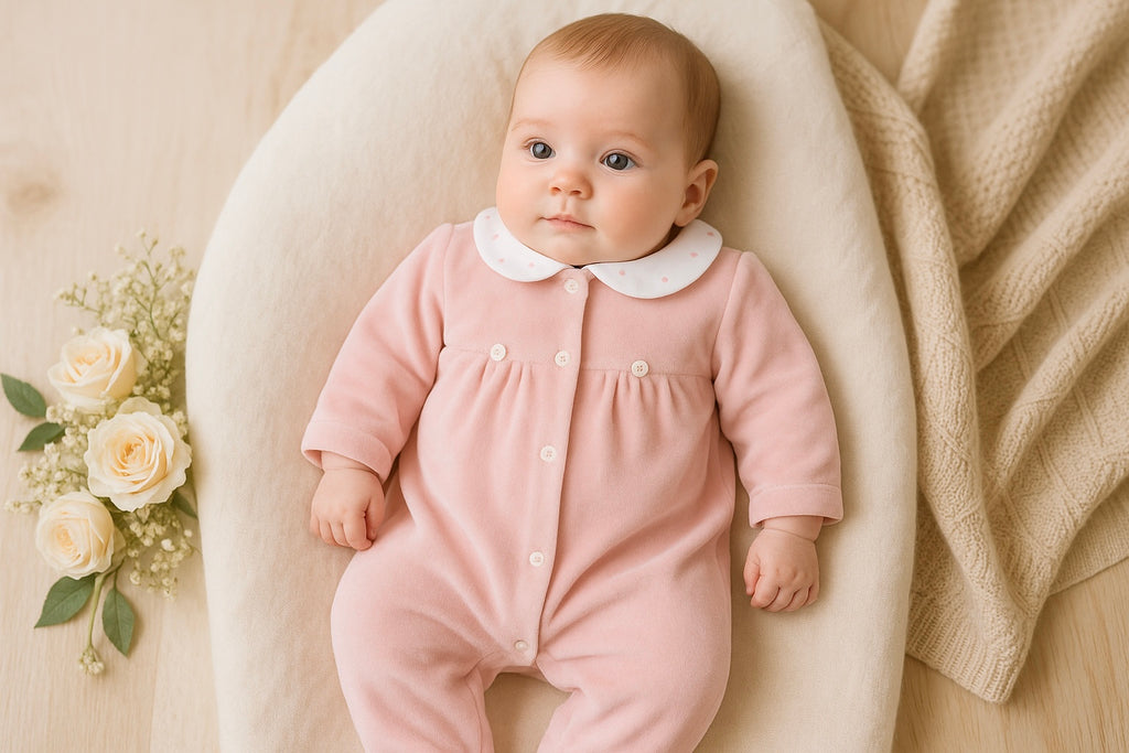 Babygrow bolinha VELUDO